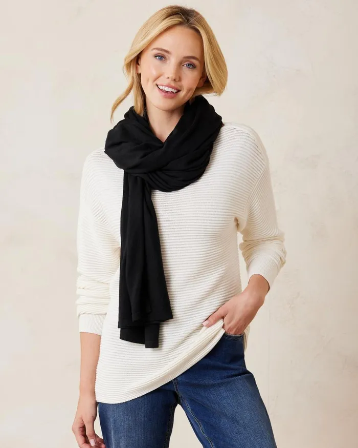 Tommy Bahama Leopard Crinkle Wrap Natural Women Scarves and Wraps