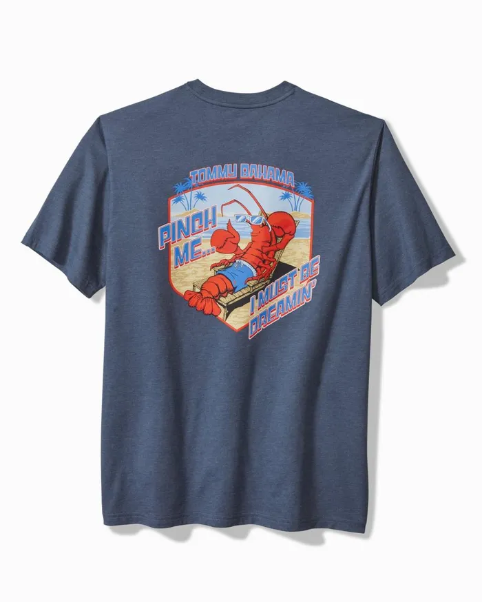 Tommy Bahama Pinch Me I Must Be Dreamin Graphic TShirt Navy Heather Men TShirts Tommy Bahama Pinch Me I Must Be Dreamin Graphic TShirt Navy Heather Men TShirts