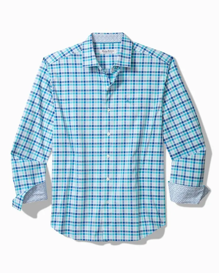 Tommy Bahama Sarasota Stretch St Kitts Check IslandZone Shirt Cobalt Craze Men Shirts Tommy Bahama Sarasota Stretch St Kitts Check IslandZone Shirt Cobalt Craze Men Shirts