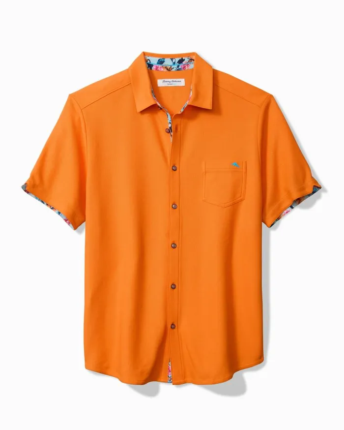 Tommy Bahama You Can Toucan Five O039Clock IslandZone Shirt Persimmon Orange Men Shirts