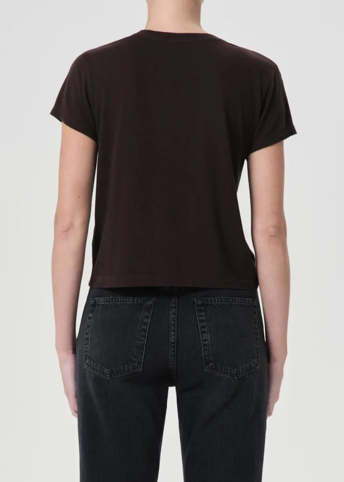 Tops and Bodysuits Women Agolde Adine Shrunken Tee In Americano Heather