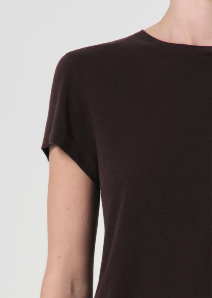 Tops and Bodysuits Women Agolde Adine Shrunken Tee In Americano Heather