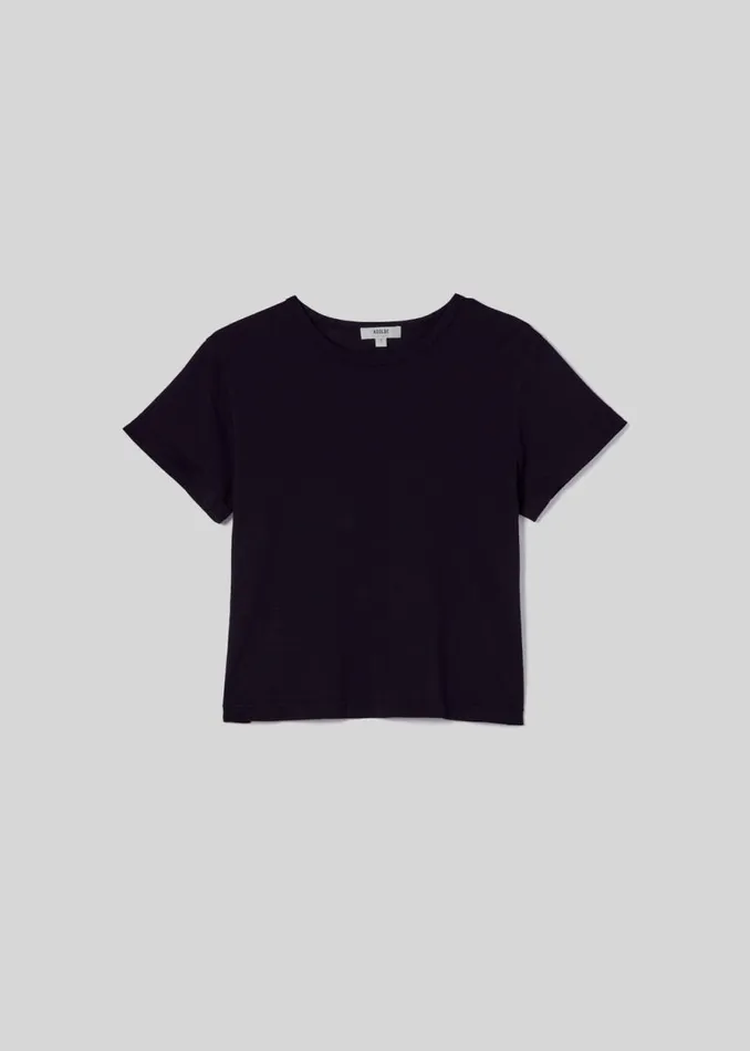 Tops and Bodysuits Women Agolde Adine Shrunken Tee In Black