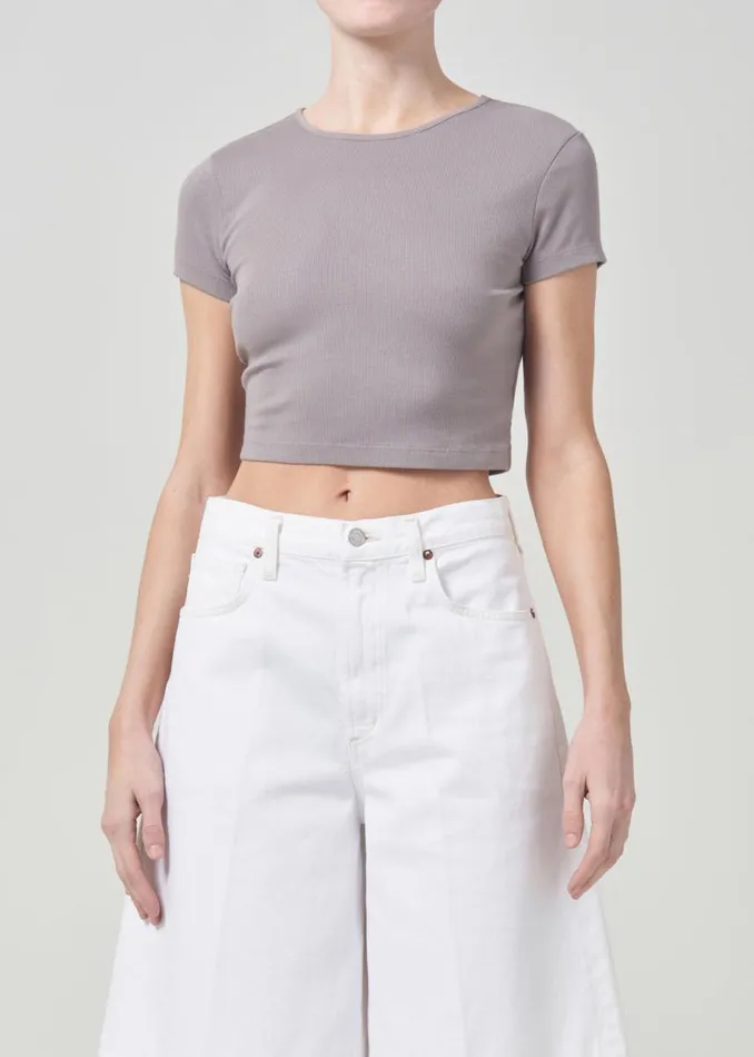Tops and Bodysuits Women Agolde Savannah Tee In Shaker