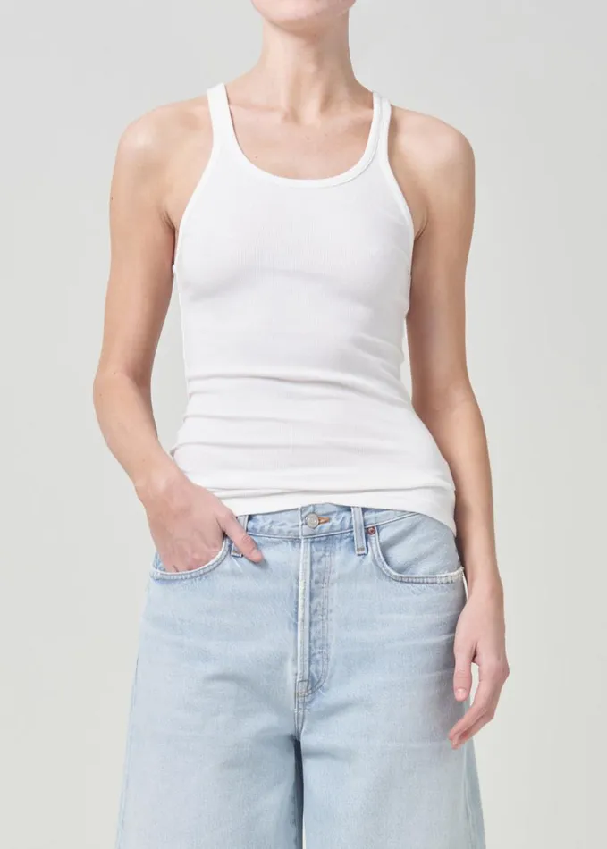 Tops and Bodysuits Women Agolde Zane Tank In White