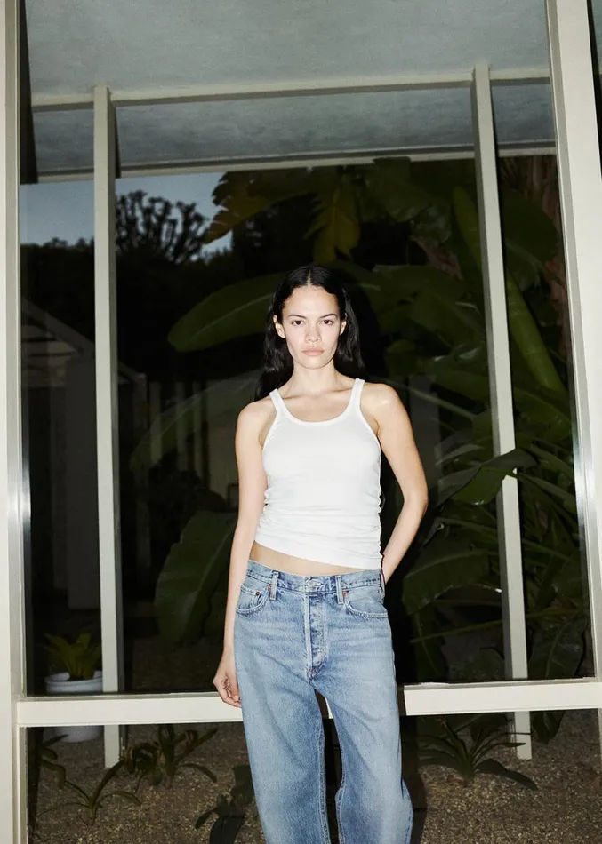 Tops and Bodysuits Women Agolde Zane Tank In White