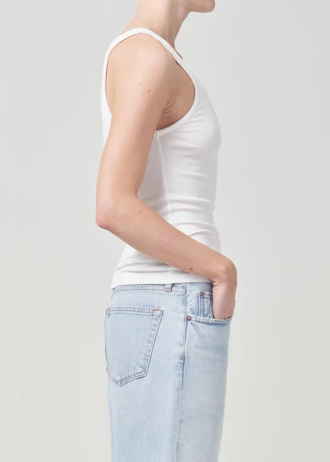 Tops and Bodysuits Women Agolde Zane Tank In White