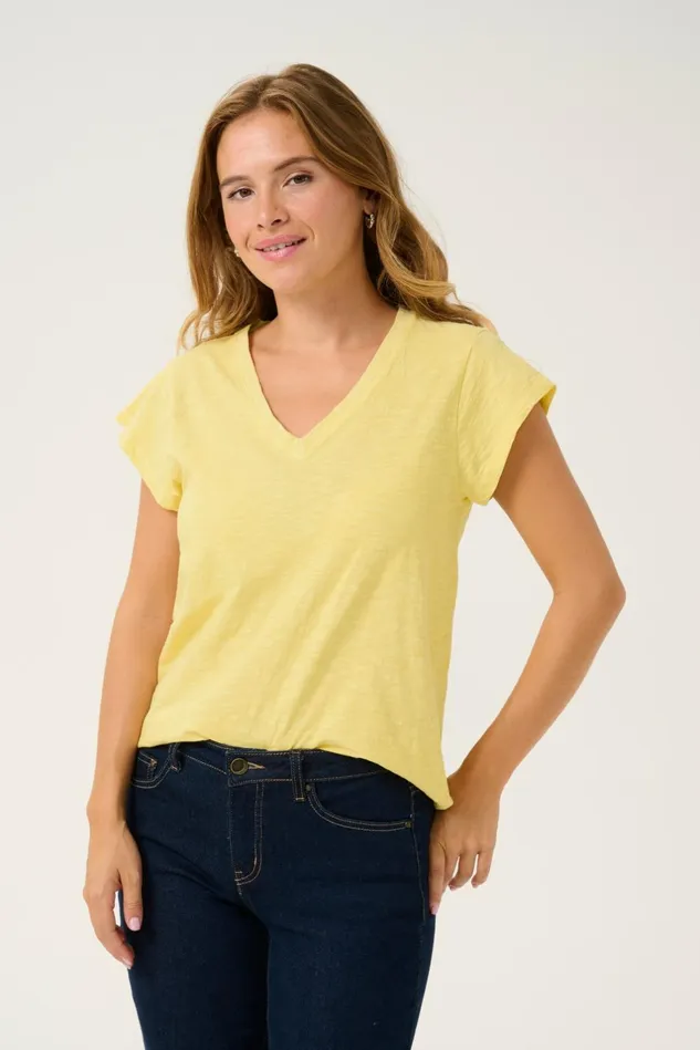 Tops and TShirts Women CULTURE CUbiana Tshirt Pineapple Slice