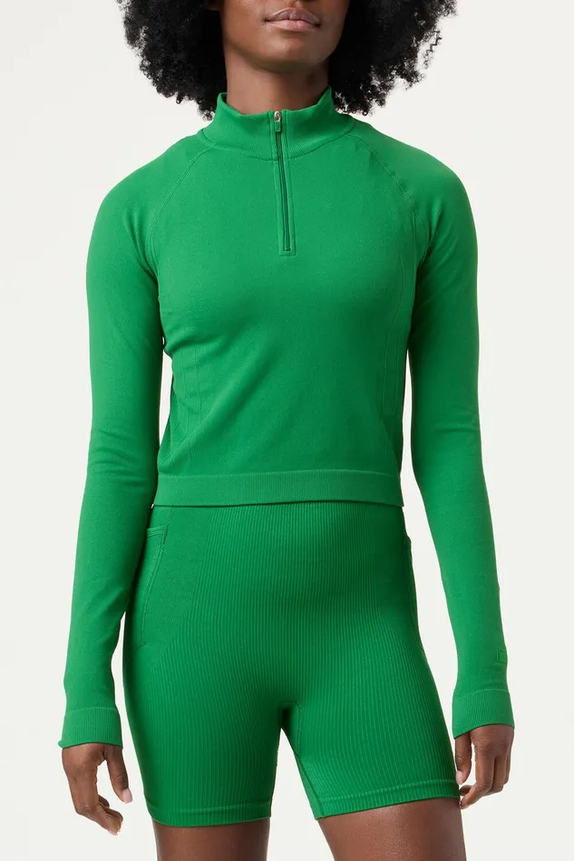 Tops and TShirts Women Fila Breakpoint Seamless Quarter Zip 300 Amazonfern Greengardenia Tops and TShirts Women Fila Breakpoint Seamless Quarter Zip 300 Amazonfern Greengardenia