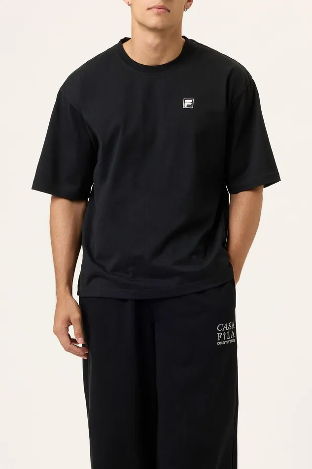 Tops and TShirts Women Fila Country Club Golf Course Map Box Tee 001 Black Tops and TShirts Women Fila Country Club Golf Course Map Box Tee 001 Black