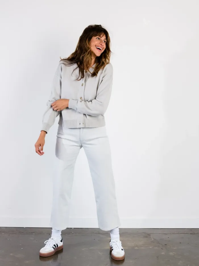 Tops Willow Classic Cardigan Chalk 8211 Able Women