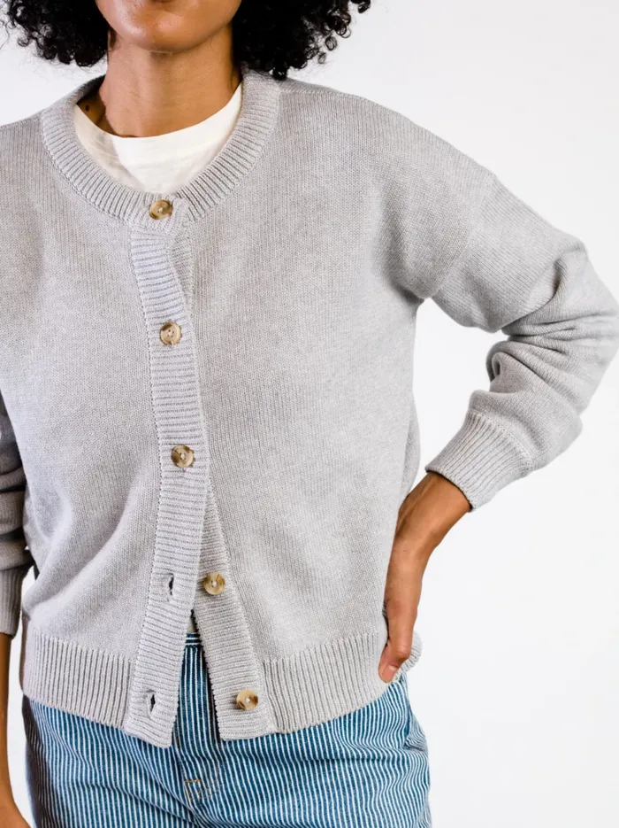 Tops Willow Classic Cardigan Chalk 8211 Able Women