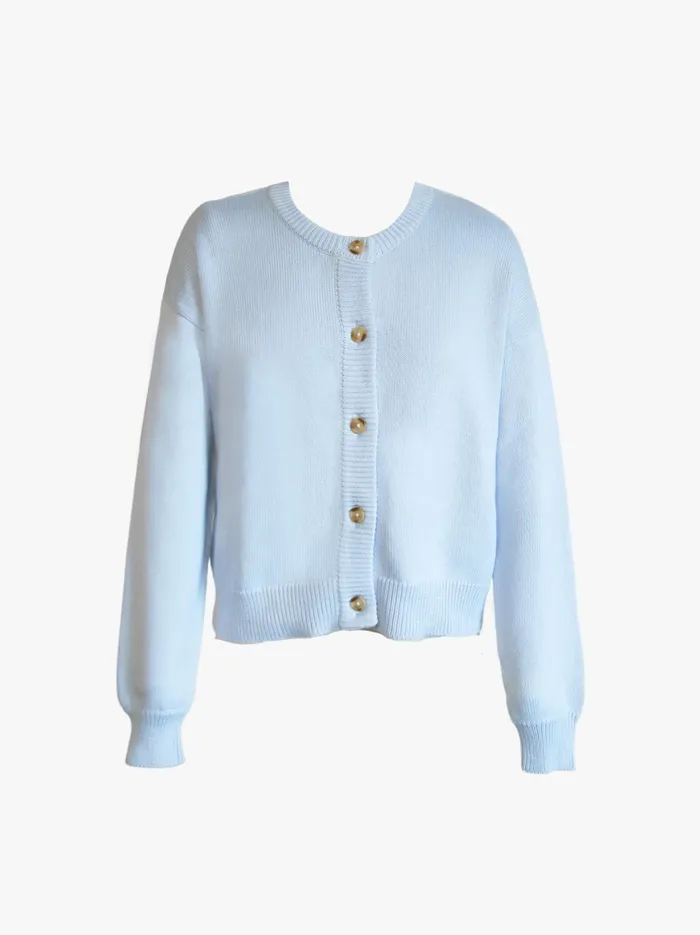 Tops Willow Classic Cardigan Chalk 8211 Able Women