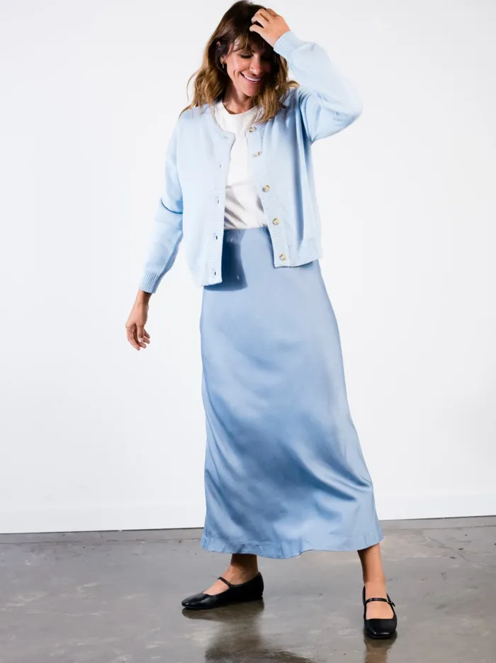 Tops Willow Classic Cardigan Chalk 8211 Able Women