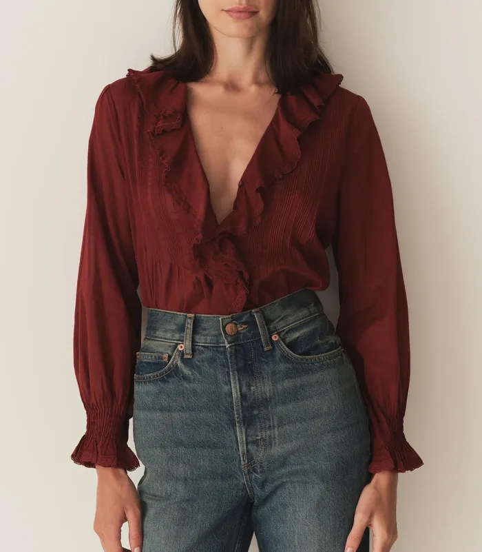 Tops Women DEN Hardy Top Deep Crimson Tops Women DEN Hardy Top Deep Crimson