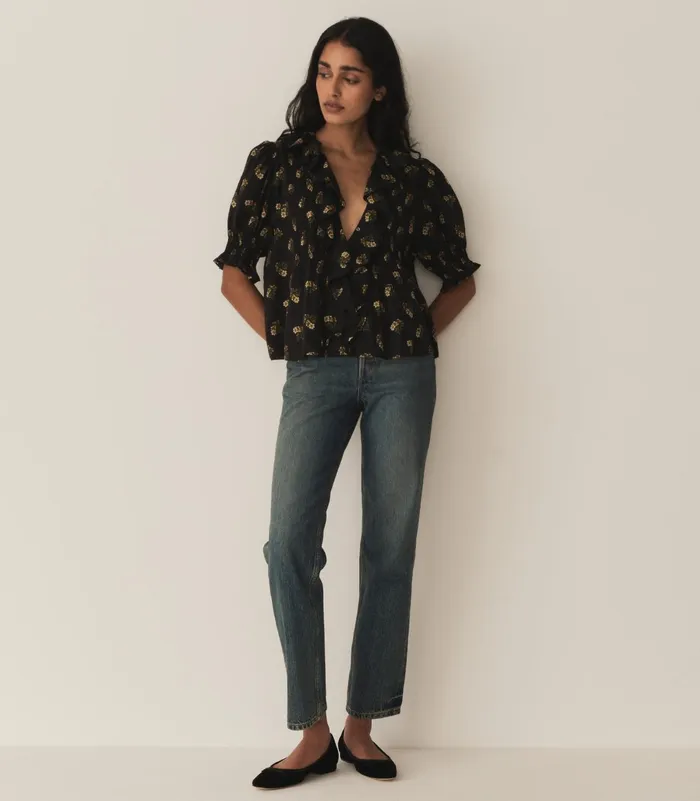 Tops Women DEN Henri Top Buttercup Bouquet Tops Women DEN Henri Top Buttercup Bouquet
