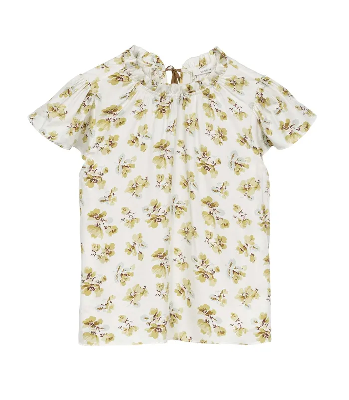 Tops Women DEN Yvie Top Gold Frolicking Floral Tops Women DEN Yvie Top Gold Frolicking Floral