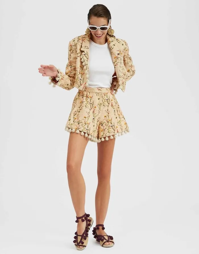 Torero Jacket Primavera Cream Women La Double J Outerwear Torero Jacket Primavera Cream Women La Double J Outerwear