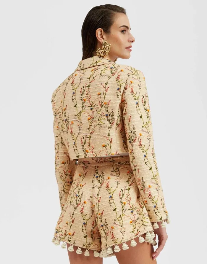 Torero Jacket Primavera Cream Women La Double J Outerwear Torero Jacket Primavera Cream Women La Double J Outerwear