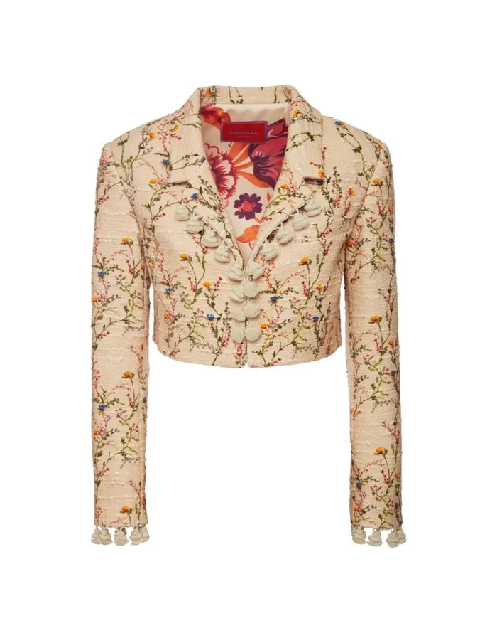 Torero Jacket Primavera Cream Women La Double J Outerwear Torero Jacket Primavera Cream Women La Double J Outerwear