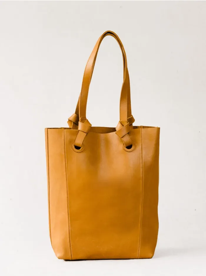 Totes and Shoulder Bags Women Able Cait Knotted Tote Cognac