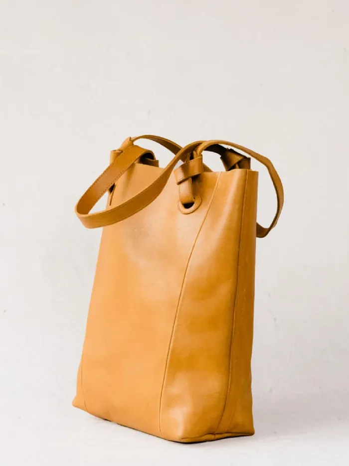 Totes and Shoulder Bags Women Able Cait Knotted Tote Cognac