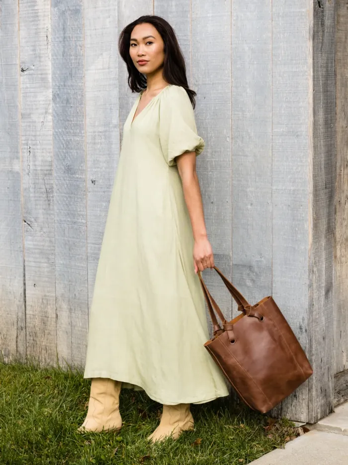 Totes and Shoulder Bags Women Able Cait Knotted Tote Cognac
