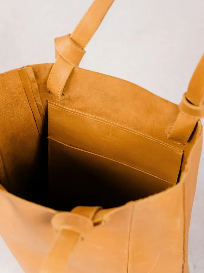 Totes and Shoulder Bags Women Able Cait Knotted Tote Cognac
