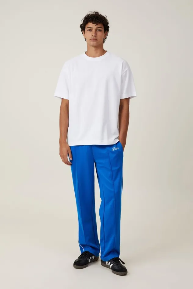 Tricot Track Pant Skydiver Blue Men Cotton On Pants