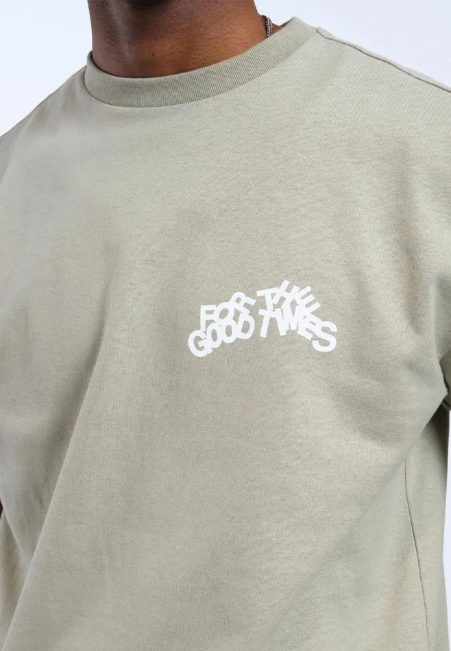 Trooper Tee 8211 Seagrass The Good Times Seagrass The Good Times Men Dr Denim Tees and Longsleeves