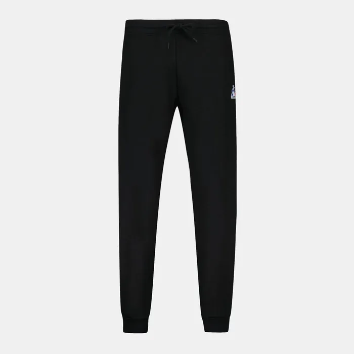 Trousers And Joggers Men Le Coq Sportif Essentiels Pantalon Slim Noir Homme Black