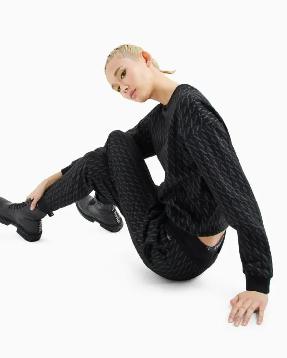 Trousers In Flowing Fabric Black Women Armani Matching Sets Trousers In Flowing Fabric Black Women Armani Matching Sets