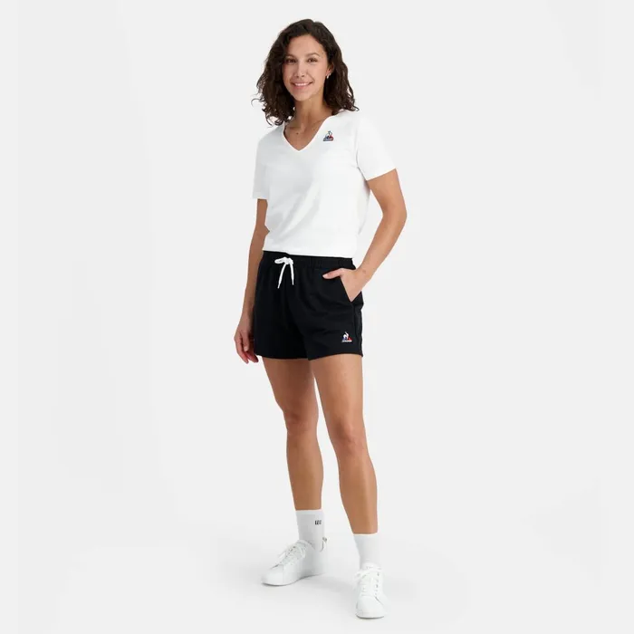 Trousers Joggers And Shorts Women Le Coq Sportif Essentiels Shorts Black