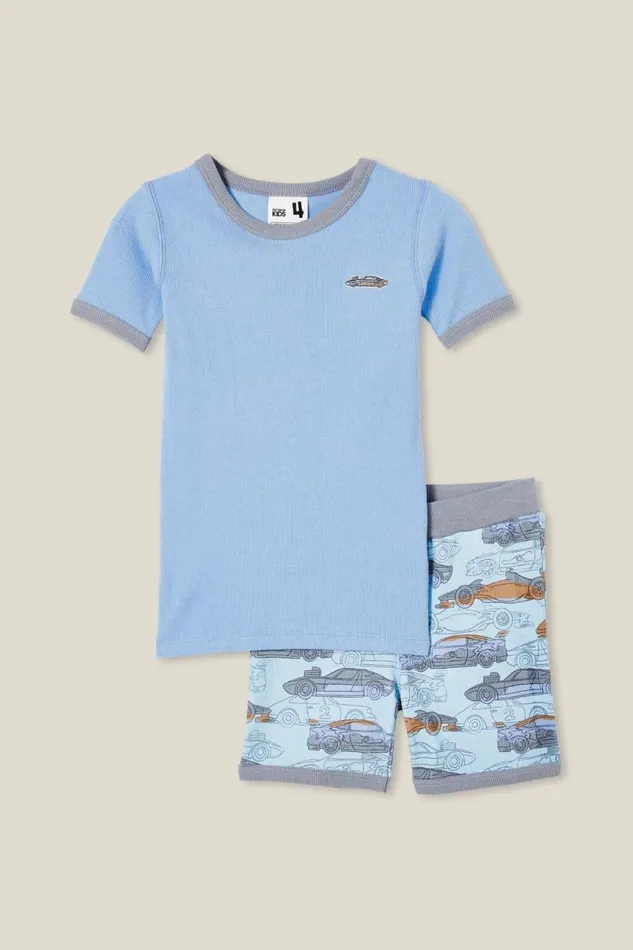 Tyler Short Sleeve Pyjama Set Dusk Bluefast Cars GirlsBoys Cotton On Sleepwear Tyler Short Sleeve Pyjama Set Dusk Bluefast Cars GirlsBoys Cotton On Sleepwear