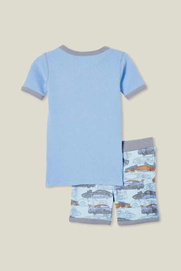 Tyler Short Sleeve Pyjama Set Dusk Bluefast Cars GirlsBoys Cotton On Sleepwear Tyler Short Sleeve Pyjama Set Dusk Bluefast Cars GirlsBoys Cotton On Sleepwear