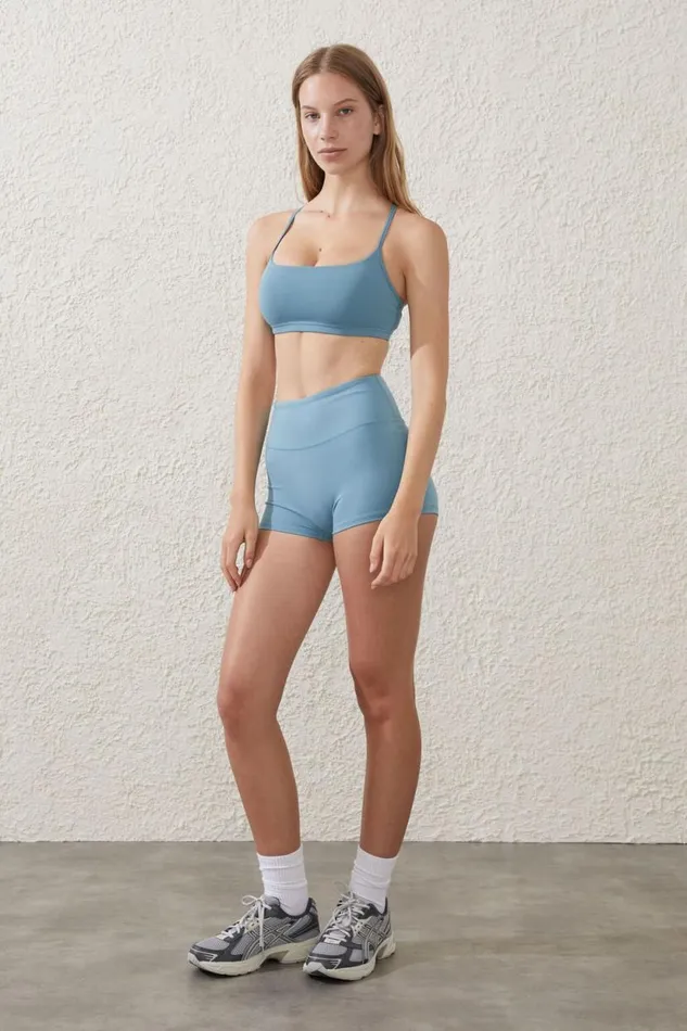 Ultra Soft Hot Short Stone Blue Women Cotton On Shorts