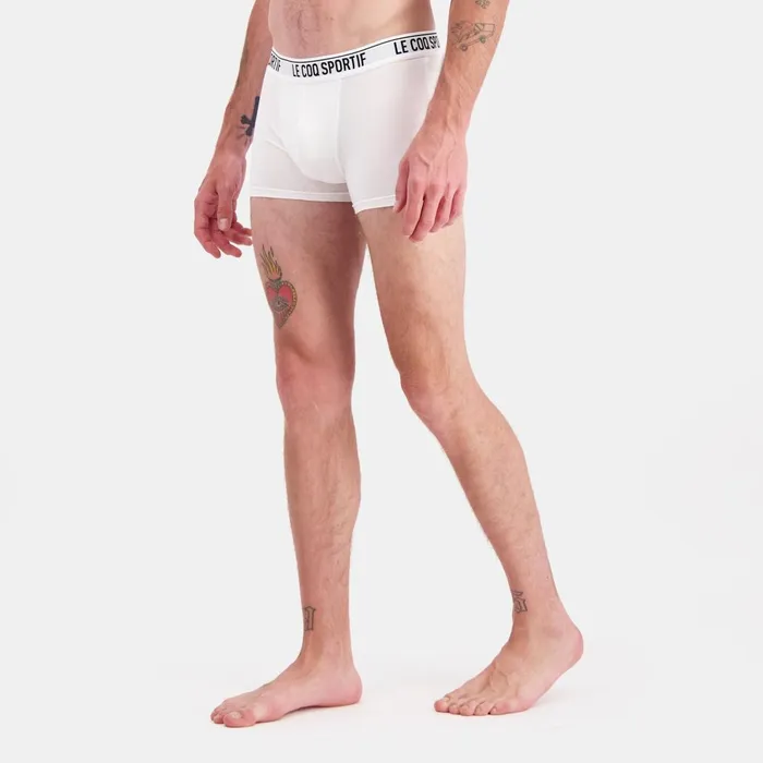 Underwear Men Le Coq Sportif Lot 2 Boxers Homme New Optical Whiteblack Underwear Men Le Coq Sportif Lot 2 Boxers Homme New Optical Whiteblack