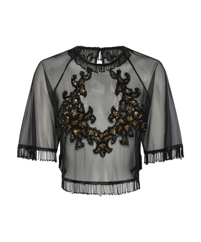 VANITY RAZZLE DAZZLE SEQUIN TOP Women One Teaspoon Tops VANITY RAZZLE DAZZLE SEQUIN TOP Women One Teaspoon Tops