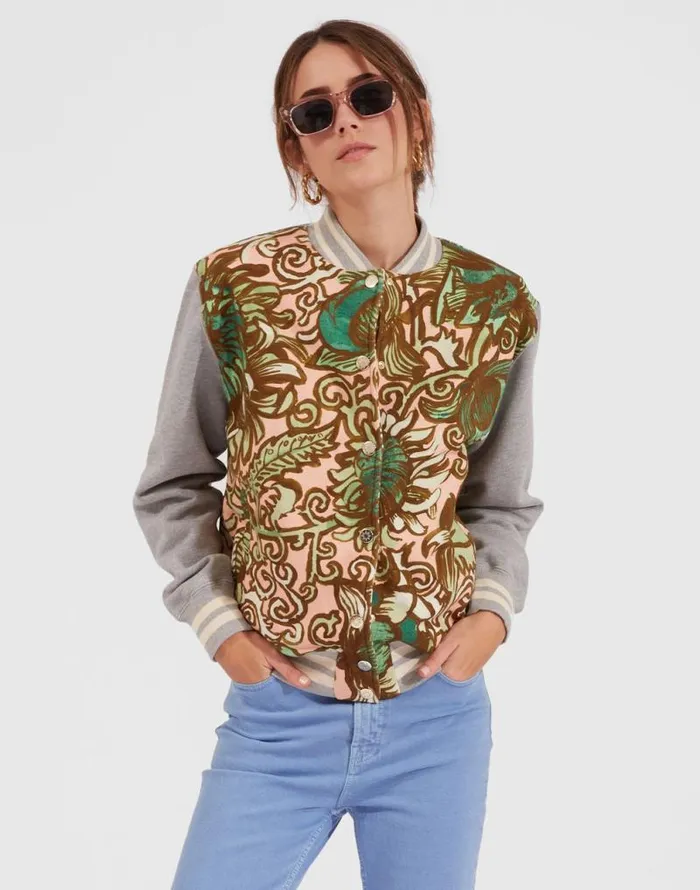 Varsity Bomber Anemone Pink Women La Double J Outerwear