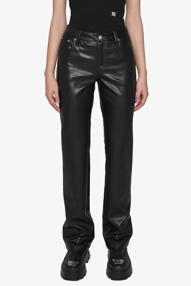 Vegan Leather Trousers Black Women MISBHV Trousers