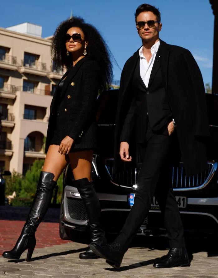 Vinci Leather Boots and Booties The Sao Paulo Black Leather Knee High Platform Heel Boot 8211 Women