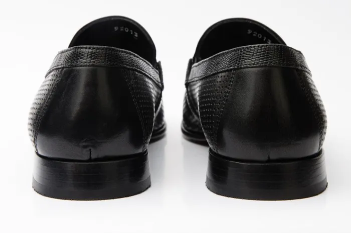 Vinci Leather Dress Shoes The Acerra Black Leather Loafer Shoe 8211 Men
