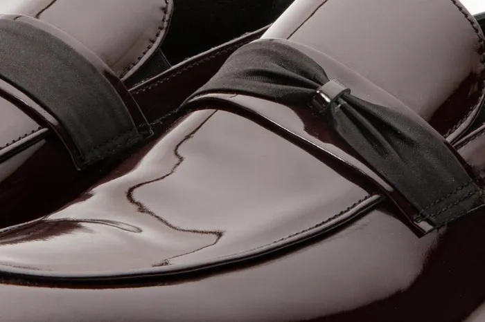Vinci Leather Dress Shoes The Dodoma Burgundy Patent Leather Loafer Shoe 8211 Men
