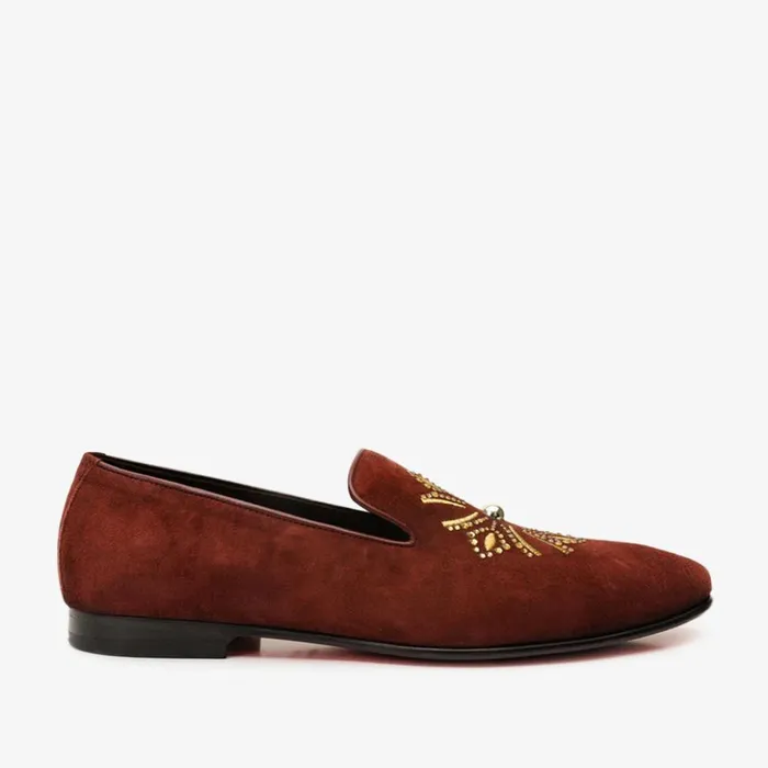 Vinci Leather Dress Shoes The Lazio Shoe Burgundy Suede Slipon Loafer Shoe 8211 Men