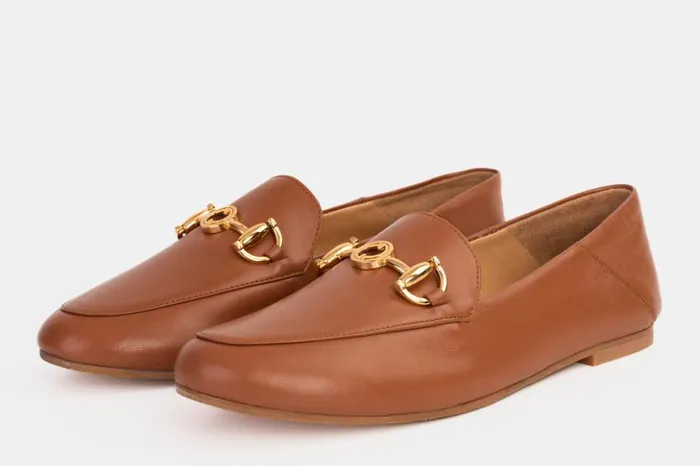 Vinci Leather Flats Luanda Brown Leather Flat Shoe 8211 Women