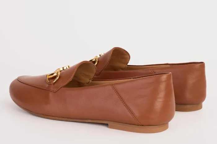 Vinci Leather Flats Luanda Brown Leather Flat Shoe 8211 Women