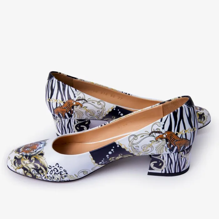 Vinci Leather Heels The Perugia White Leather Lower Heel Pump Shoe 8211 Women