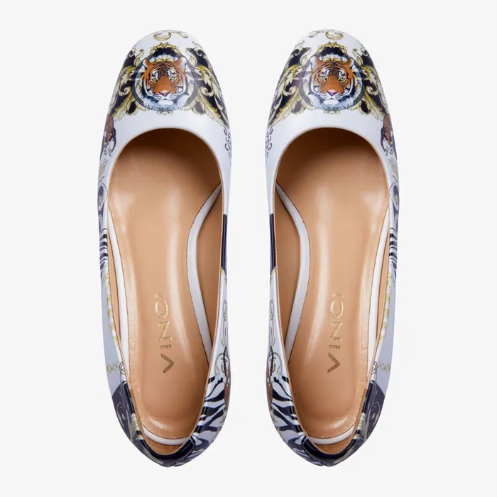 Vinci Leather Heels The Perugia White Leather Lower Heel Pump Shoe 8211 Women