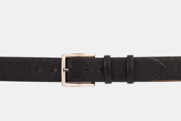 Vinci Leather Leather Belts The Adler Black Leather Belt 8211 Men
