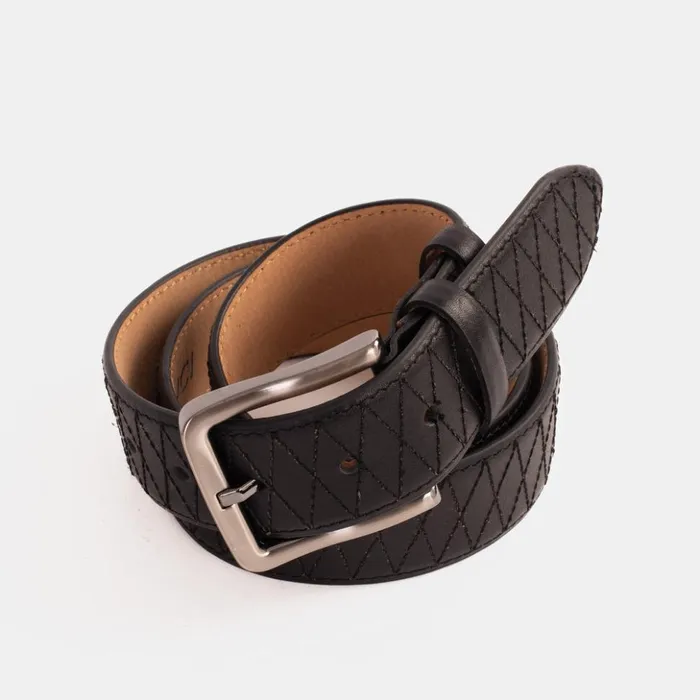 Vinci Leather Leather Belts The Adler Black Leather Belt 8211 Men
